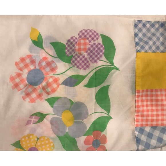 Anita Wagenvoord Burlington House Pillowcase Pair Vintage Gingham Flower | Cotto - Picture 6 of 11